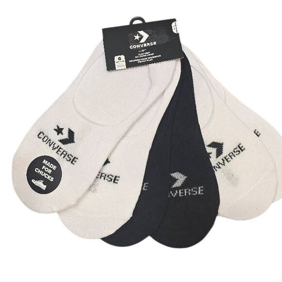 Converse 6-PK Flat Knit Chevron No Show Liner - Picture 1 of 3